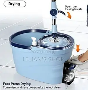 Magic Spin And Mop Bucket With Foot Pedal