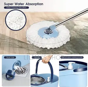 Magic Spin And Mop Bucket With Foot Pedal