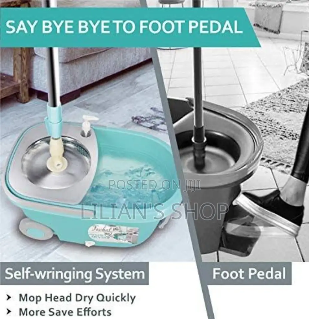 Heavy Duty Spin Mopper With Foot Pedal