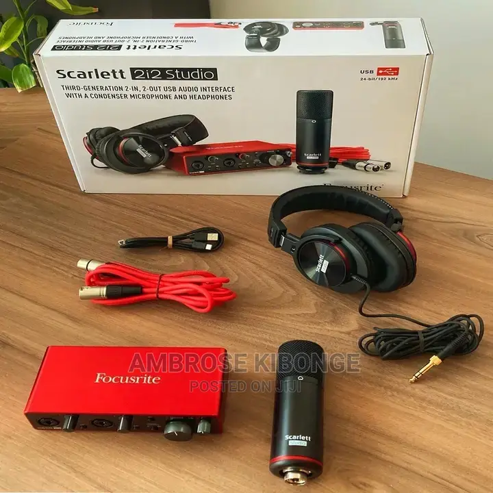 FOCUSRITE 2i2 Studio Pack Gen3 USB Audio Interface