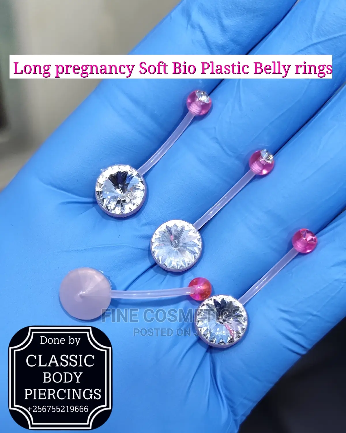 Bellybutton Ring Bio Flex Pregnancy Navel Plastic Belly Ring
