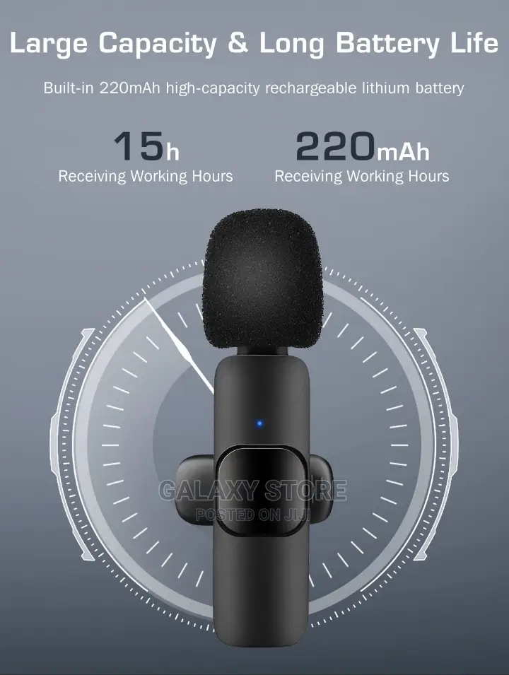 Single Wireless Lavalier Microphone Plug and Play Lapel Mic