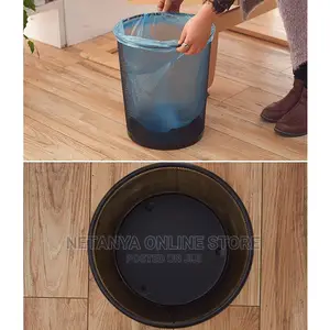 Metal Mesh Trash Can
