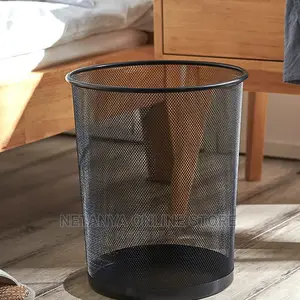 Metal Mesh Trash Can