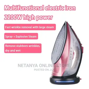 Electric Iron With Rechargeable Base