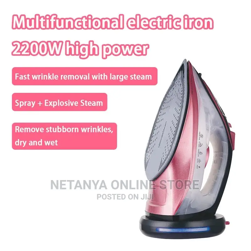 Electric Iron With Rechargeable Base