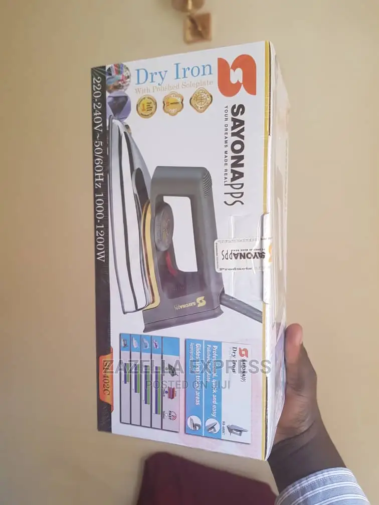 Sayona Dry Flat Iron – Grey,Silver