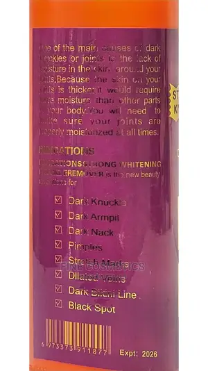 New O'Carly Strong Whitening Knuckle Remover Lotion Peel Off