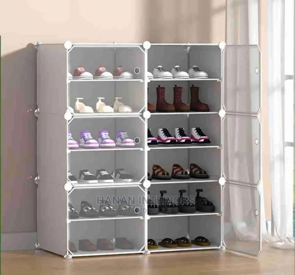 White Plastic Shoerack