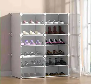 White Plastic Shoerack