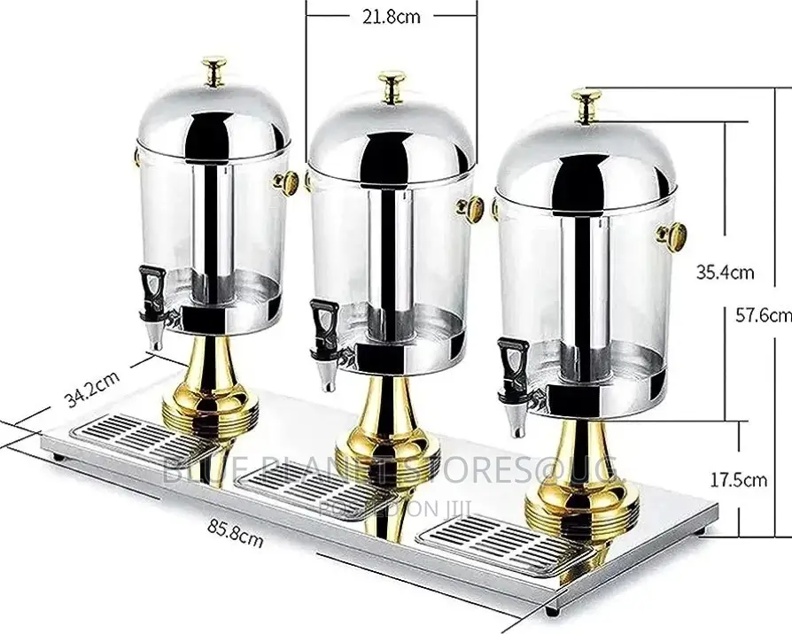 Non _ Electric (8.0litres × 3) Juice Dispensers \\ S/S BODY.