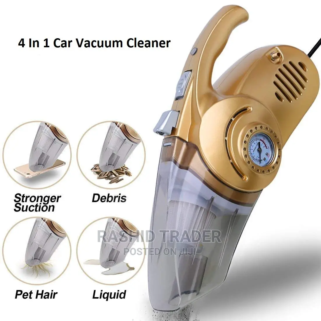 High Power Vacuum Cleaner 4 In 1 120w