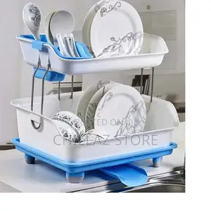 2 Tier Dish Drainer Rack.