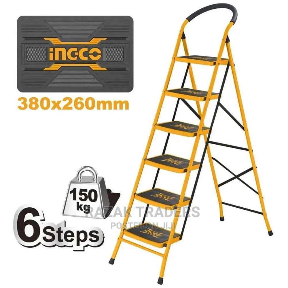 Ingco Commercial Step Ladder 6 Steps
