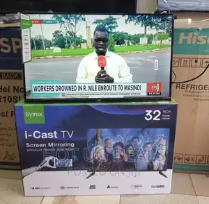 Syinix 32" Inch Satellite LED HD,Screen Mirroring Digital TV