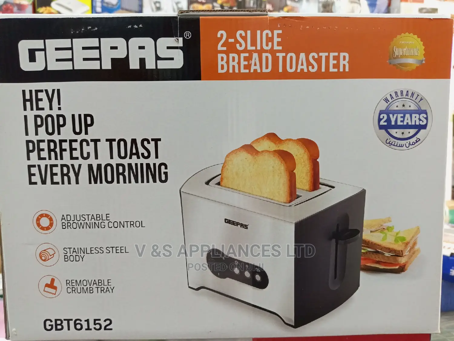 Geepas Bread Toaster