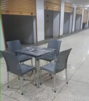 Plastic Chairs and Table