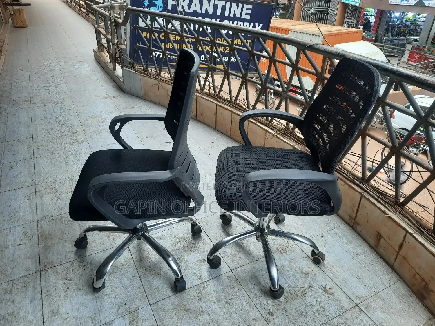 Secretarial Chairs, 2 Pieces