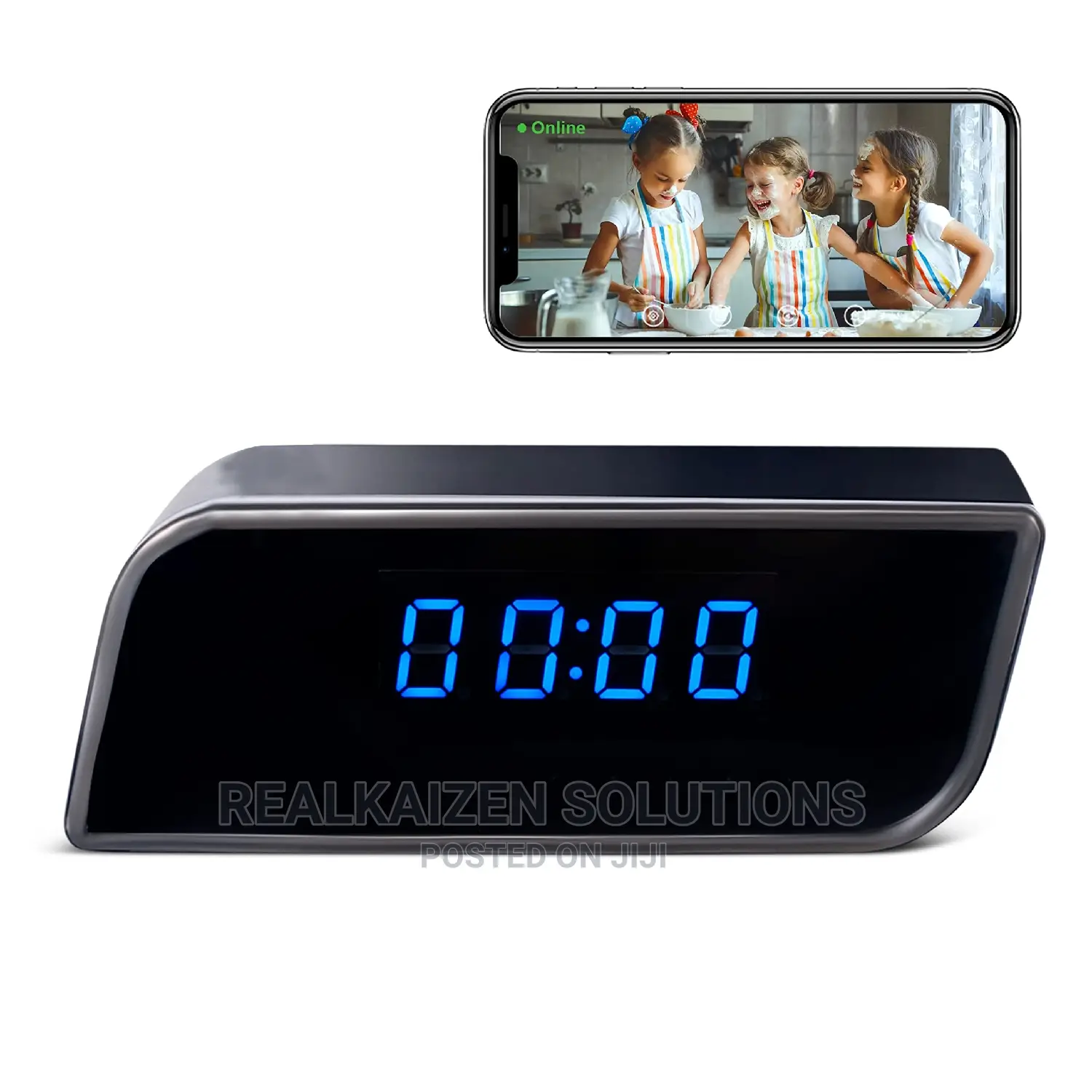 Wifi HD Spy Alarm Clock With Night Vision | Motion Detection