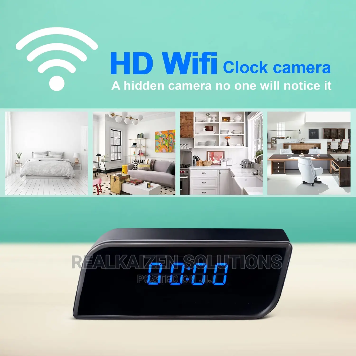 Wifi HD Spy Alarm Clock With Night Vision | Motion Detection