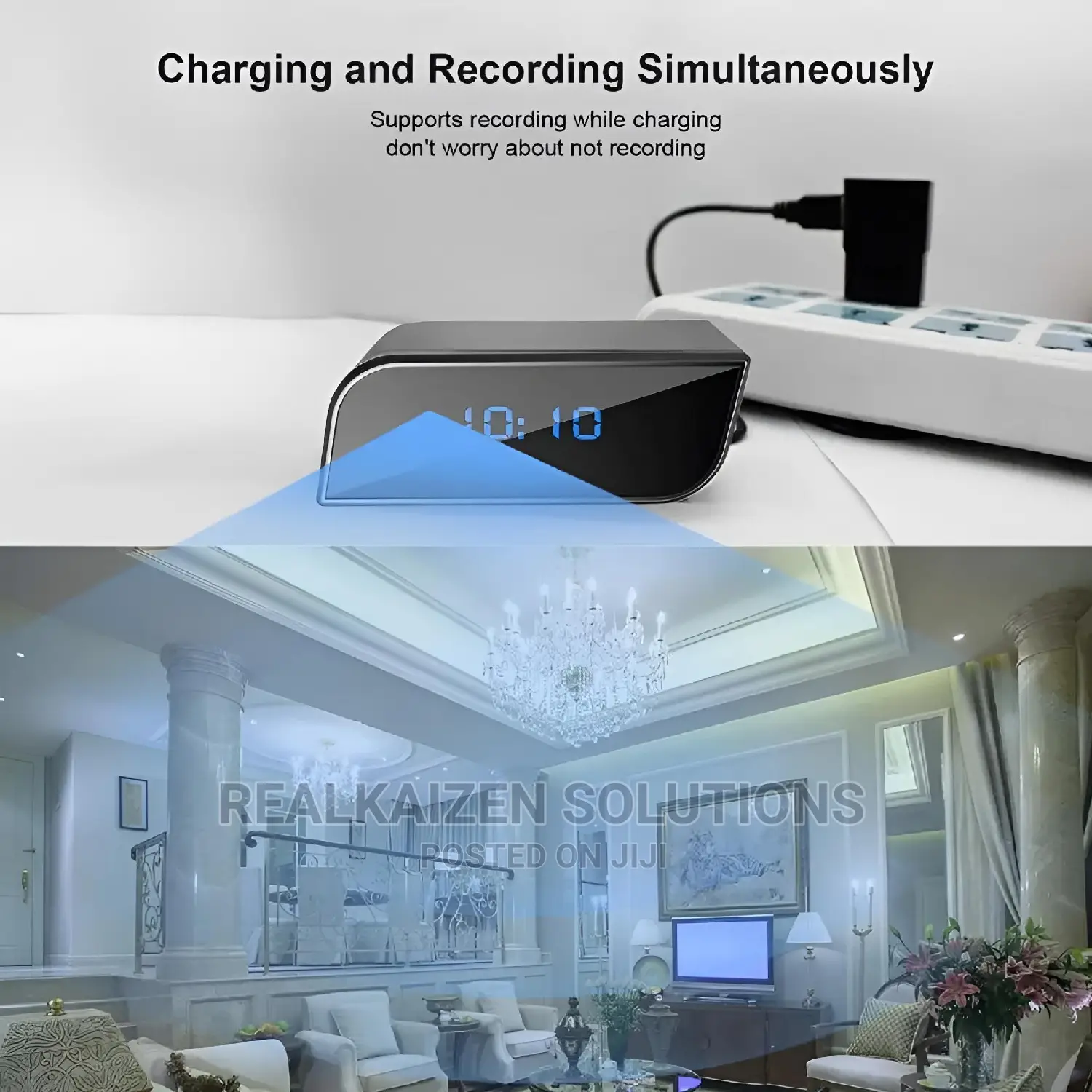 Wifi HD Spy Alarm Clock With Night Vision | Motion Detection
