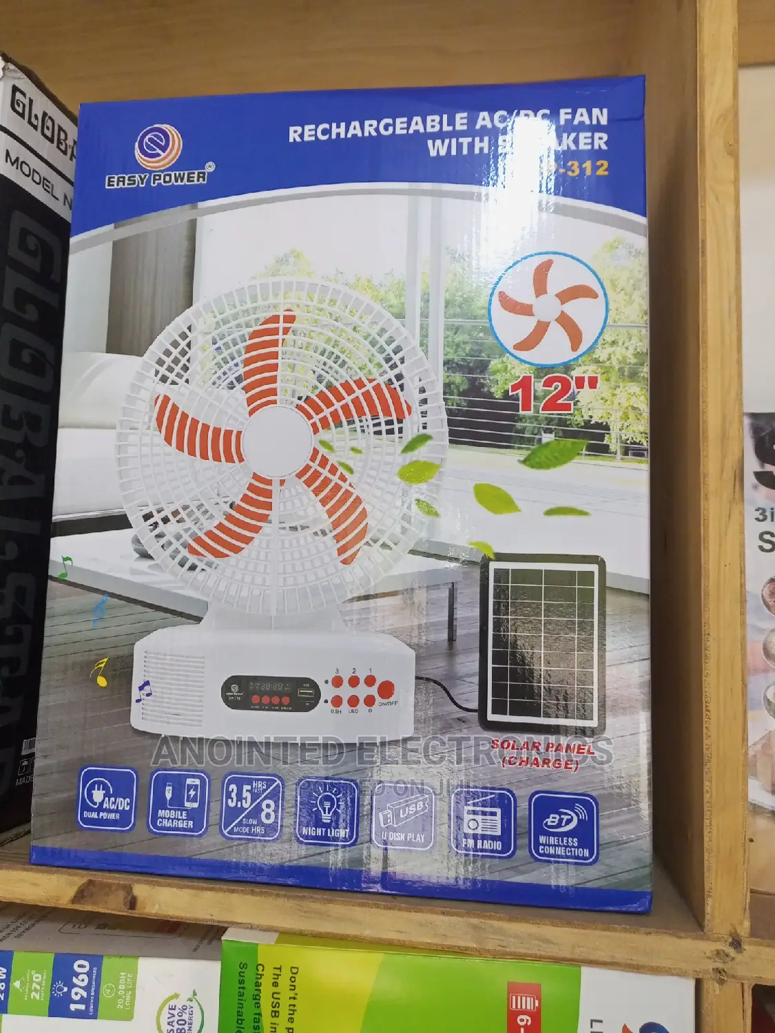 Rechargeable Table Fan Ac DC Fans