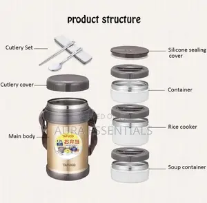 TAFUCO Stainless Steel Vacuum Insulated Food Container