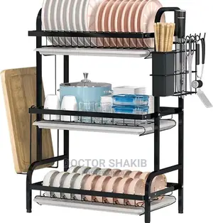 Stainless Steel Kitchen Shelf Dish Drainer Rack