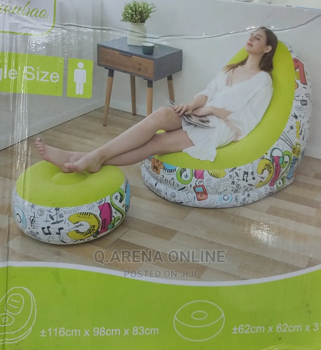 Air Chair With a Stool