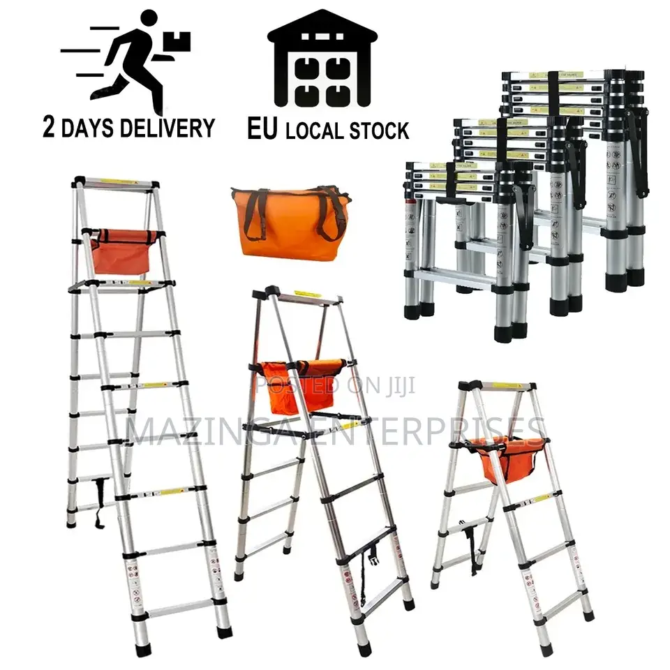 A Shape 6.4meters Aluminium Telescopic Ladder(10 Steps)