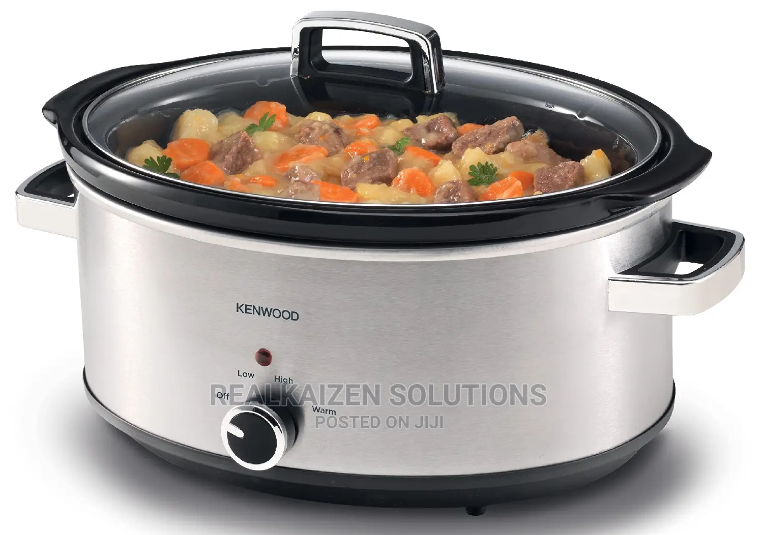 KENWOOD 6.5L Stainless Steel | 3 Heat Settings Slow Cooker