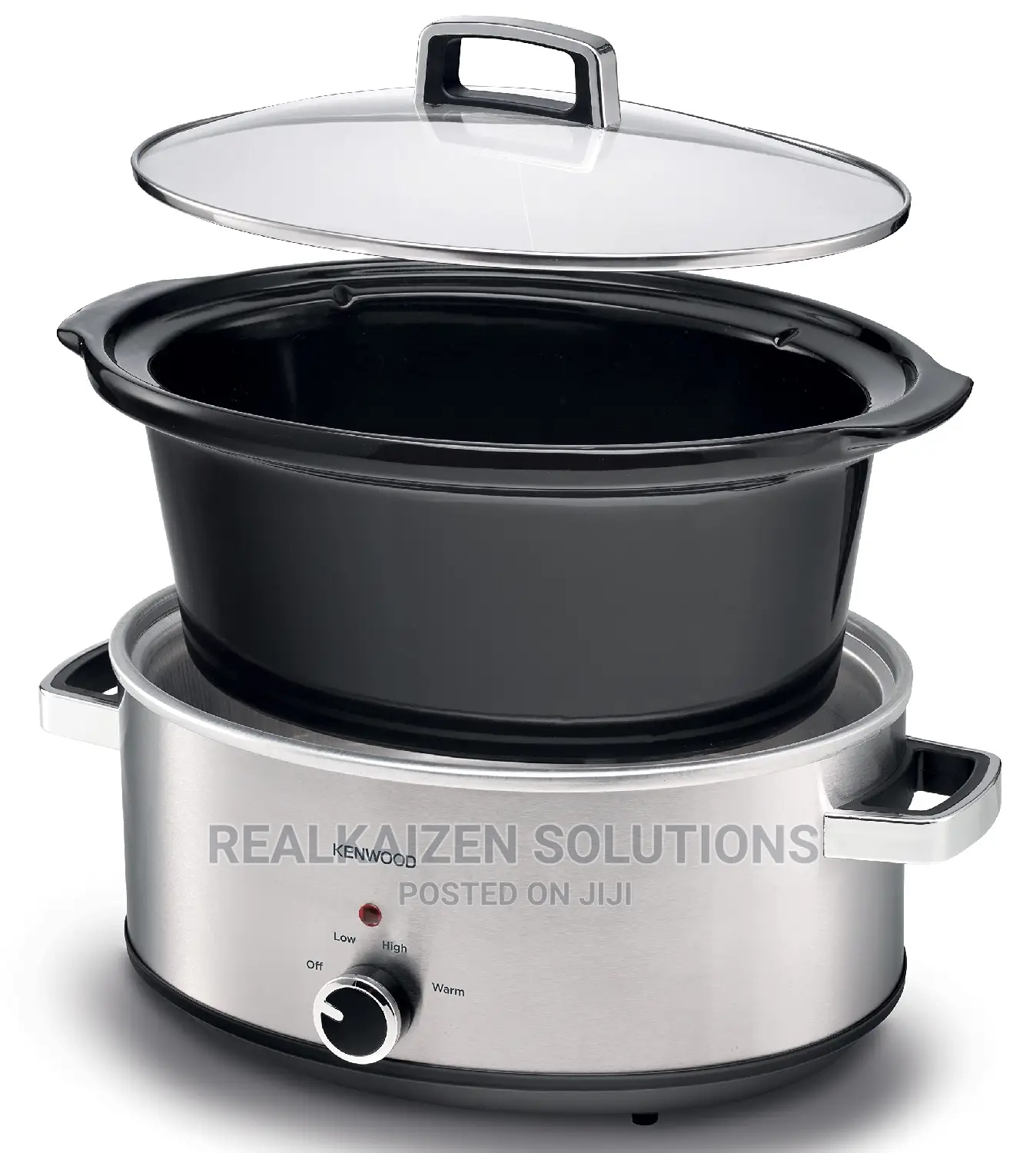 KENWOOD 6.5L Stainless Steel | 3 Heat Settings Slow Cooker