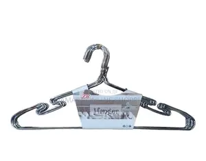 Metallic Steel Cloth Hangers - 10 Pieces in a Pack