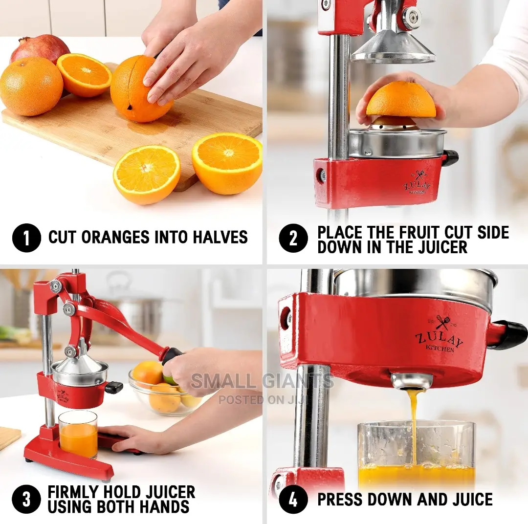 Zulay Kitchen Cast-Iron Orange Juice Squeezer