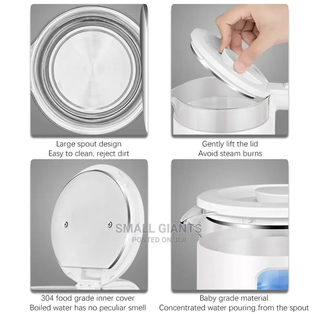 2L High-Power Glass Window Anti-Drying Electric Kettle