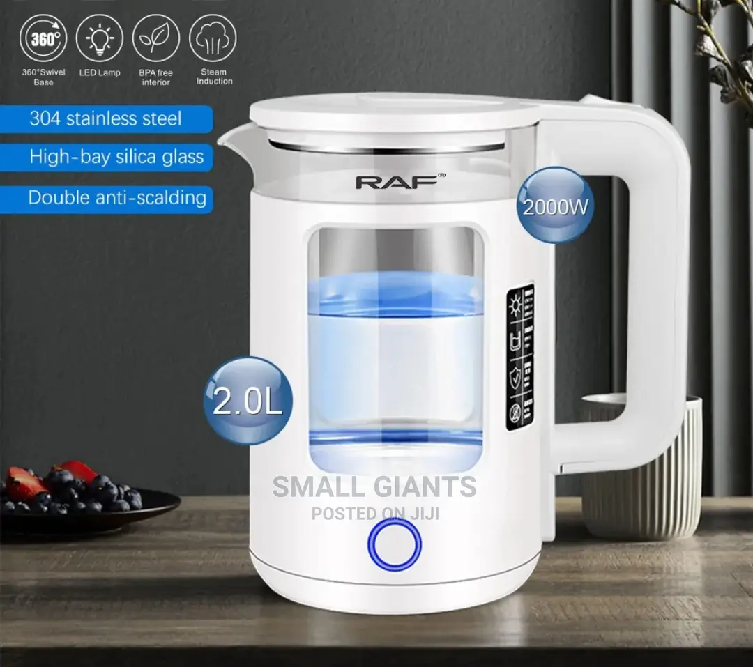 2L High-Power Glass Window Anti-Drying Electric Kettle