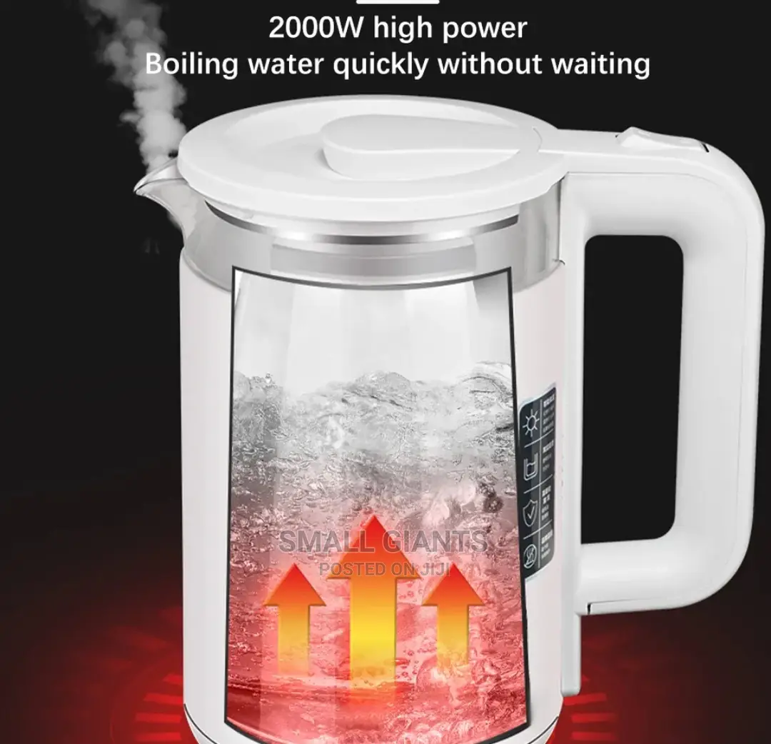 2L High-Power Glass Window Anti-Drying Electric Kettle