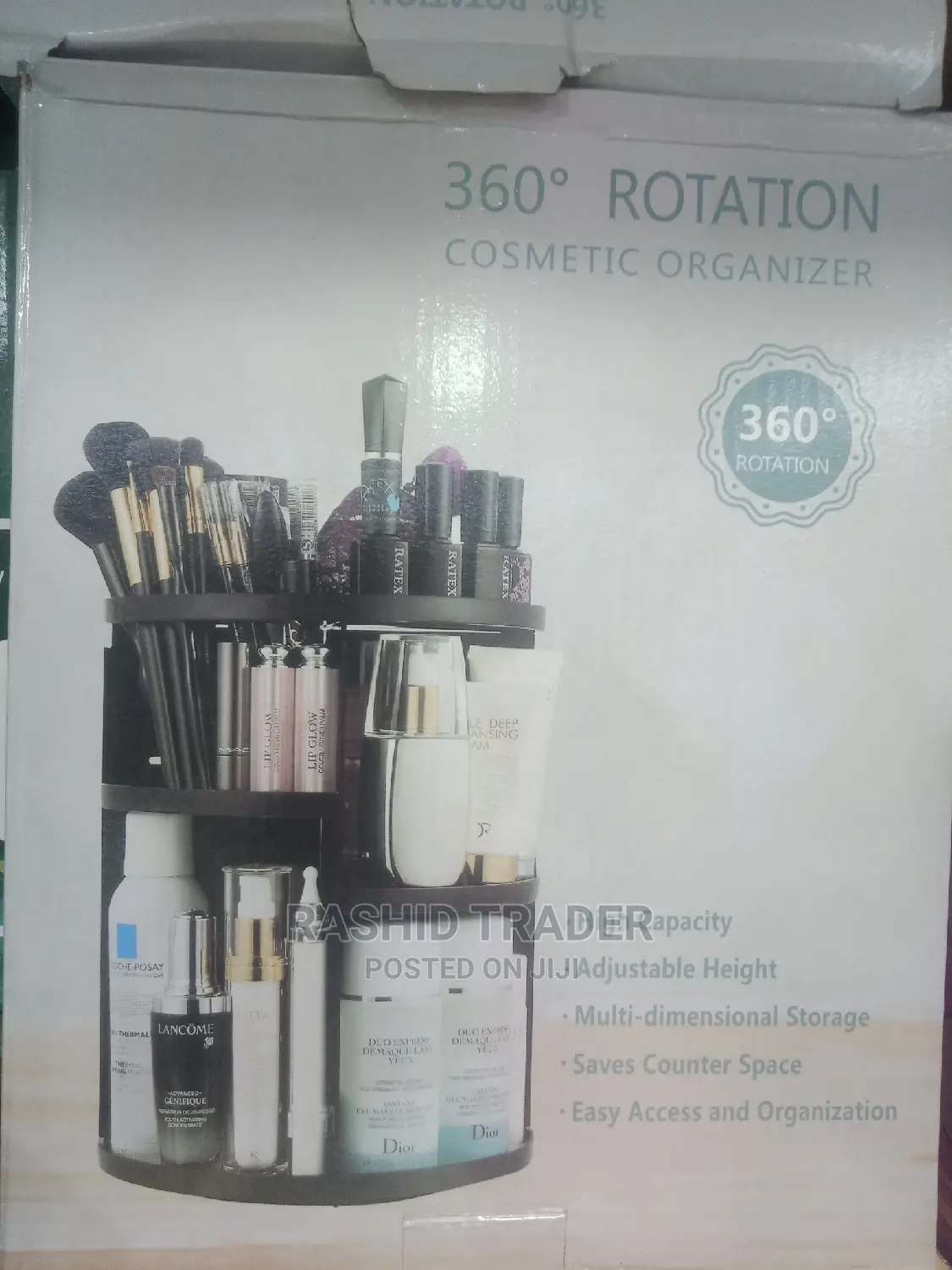 360degrees Rotating Cosmetics Make Up Organiser