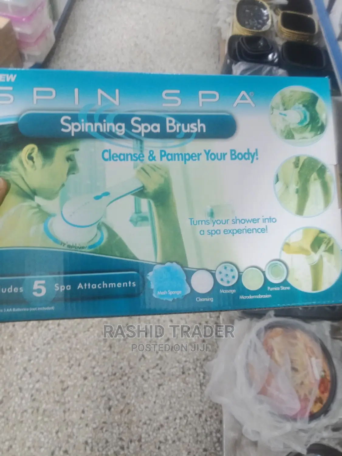 Spin Spa Brush,Cleanse And Pamper The Body