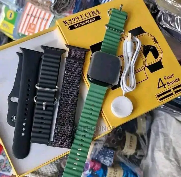 WS99 Ultra 4 Bands Watch Braided Loop Fabric Strap