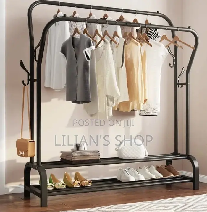Multipurpose Cloth Hanger and Shoe Rack