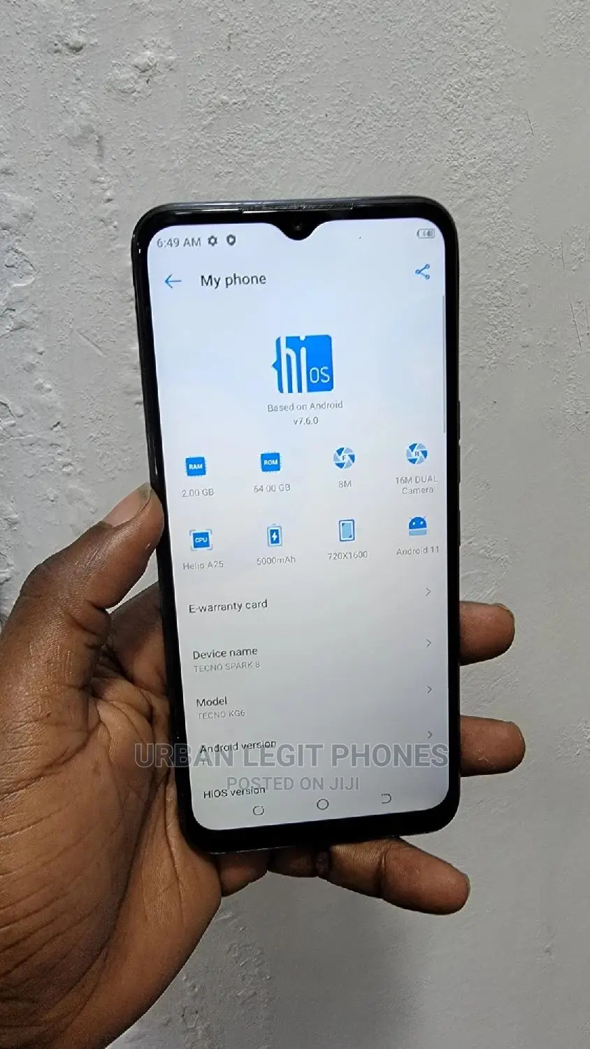 Tecno Spark 8 64 GB Blue