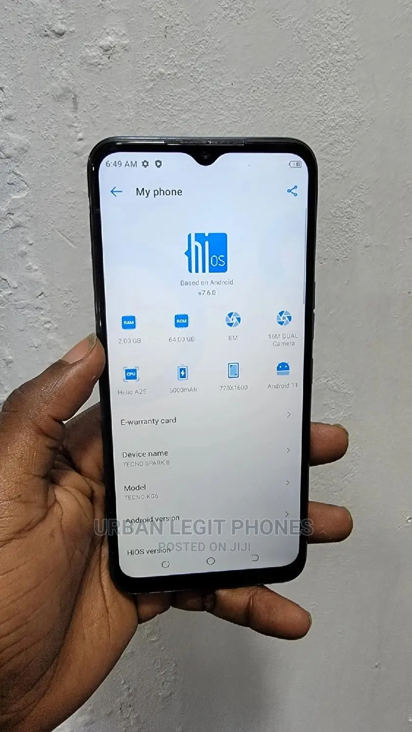 Tecno Spark 8 64 GB Blue