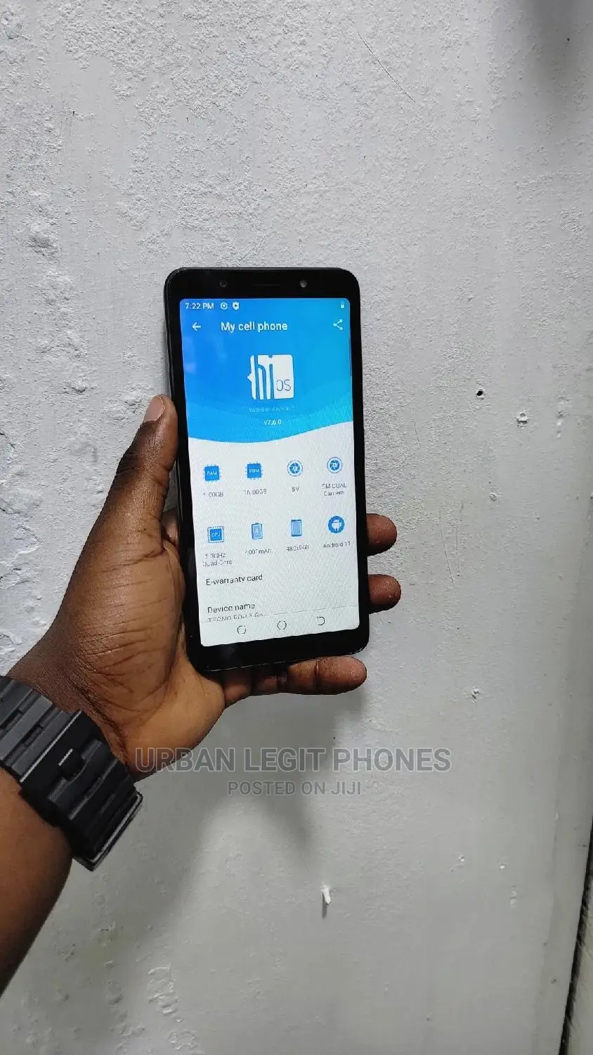 Tecno Pop 6 Go 16 GB Blue