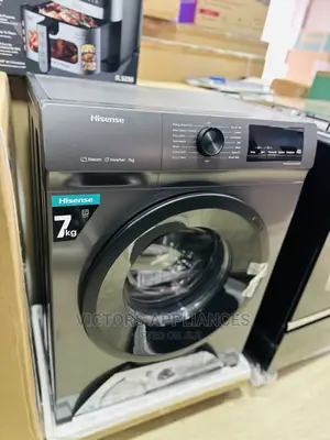 7kg Hisense Frontloader Washing Machine (Titanium Gray)