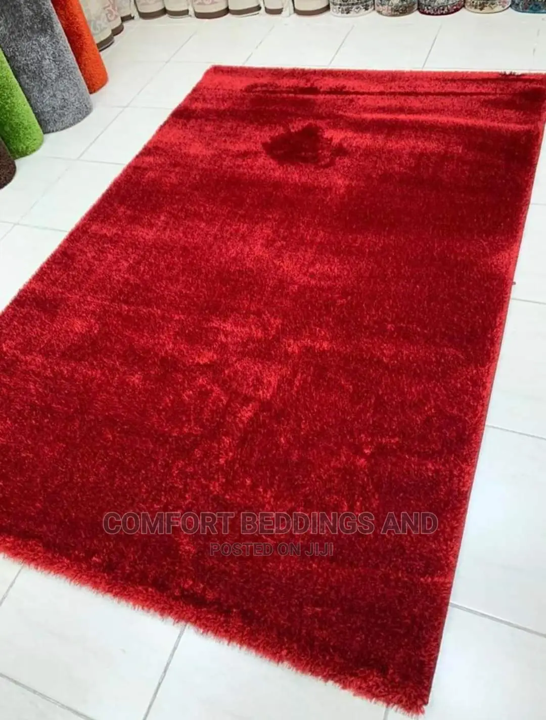 Shaggy Carpet Red