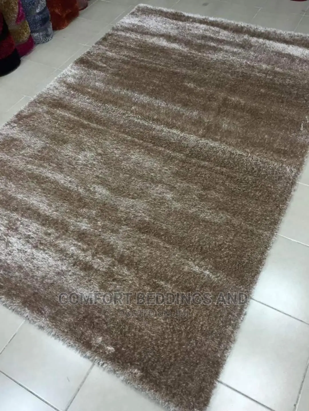 Turkish Shaggy Carpet Khaki