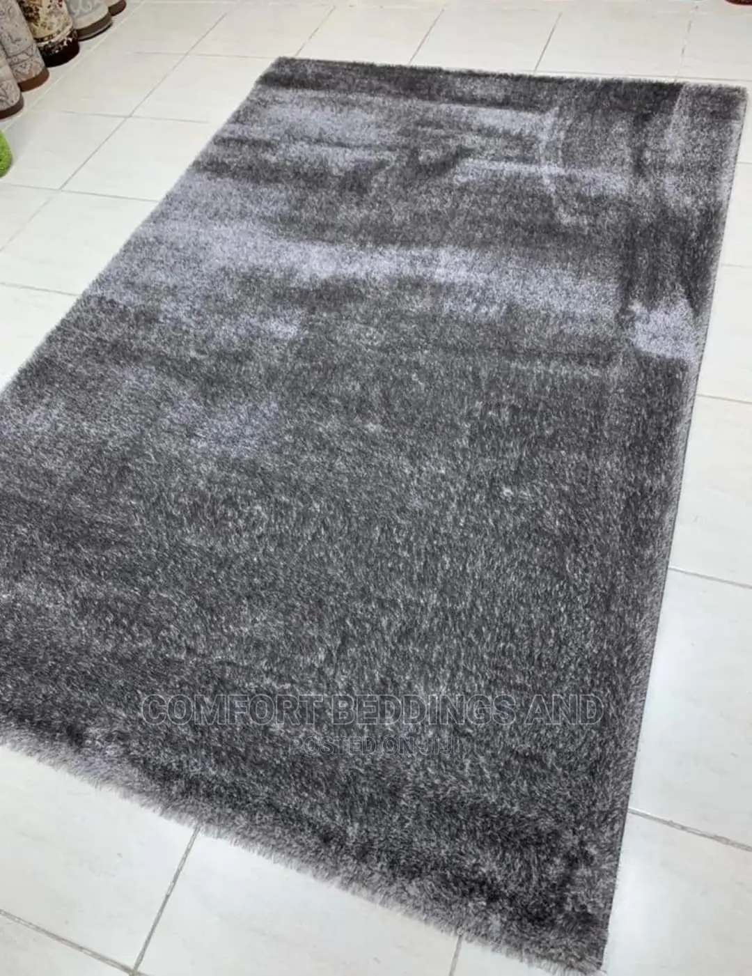 Turkish Shaggy Carpet Grey