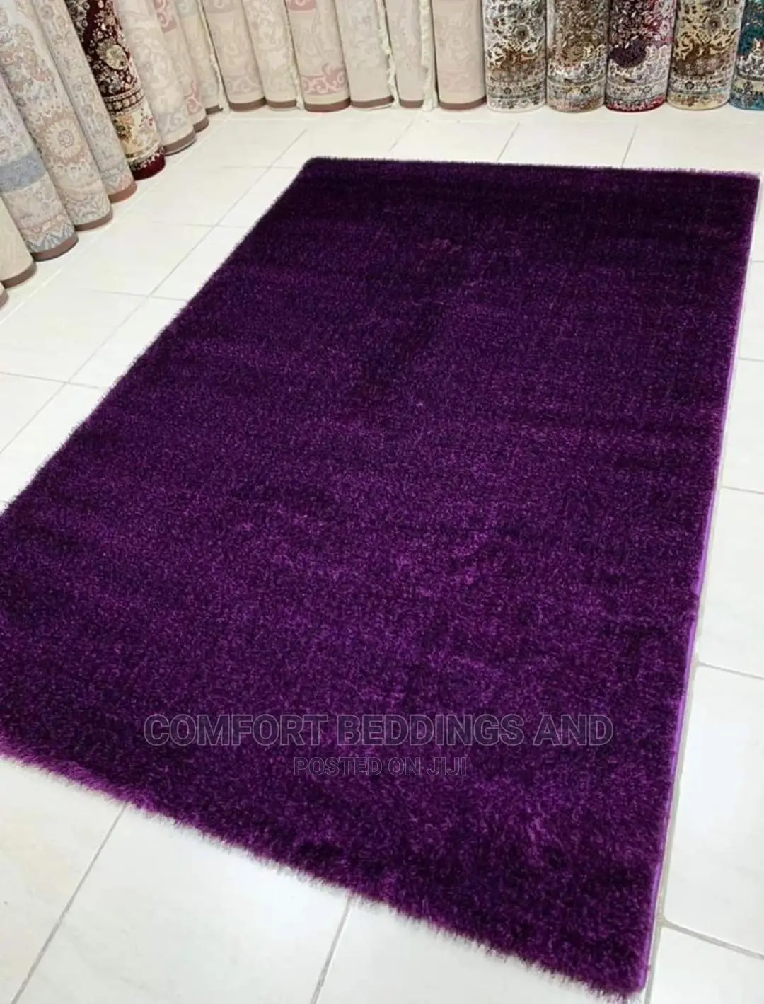 Turkish Shaggy Carpet Purple