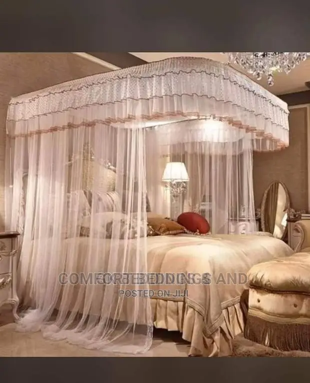 Two Stand Rail Mosquito Net 5*6, 6*6 White